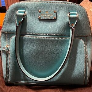 Kate Spade Blue Satchel with Structured Design